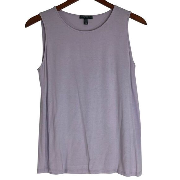Eileen Fisher Tops - Eileen Fisher Womens Crew Neck Jersey Shell Tank Top Lavender Size Petite Small